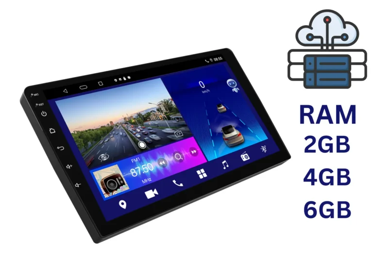 CAR ANDROID PLAYER WITH RAM DISPLAYED